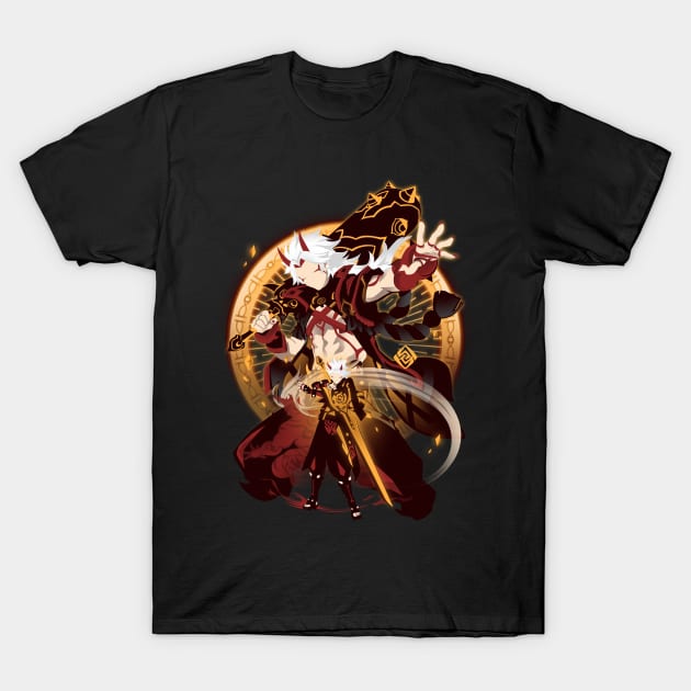 Hanamizaka Heroics Arataki Itto T-Shirt by plonkbeast